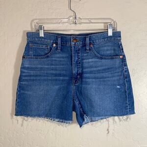 Madewell high rise denim shorts